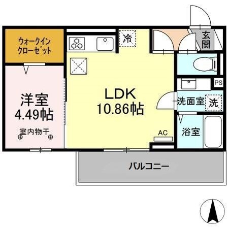 D-roomアスキムの物件間取画像